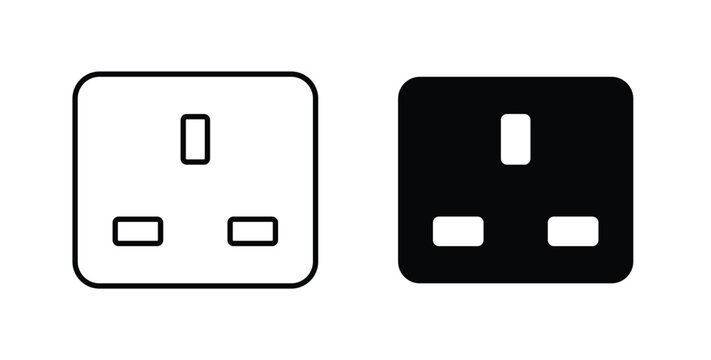 Socket icon vector art set