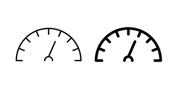 Speedometer icon vector art set