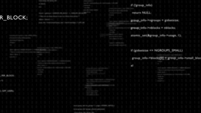 Flying through the white color programming code cyberspace with binary code complex coding concept design technology black background