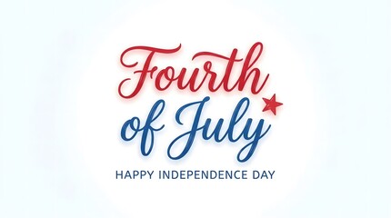 Fototapeta premium Happy fourth of july independence day greeting
