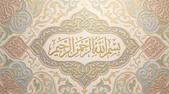 Elegant Quranic Verse Floral Islamic Background