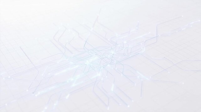 White Futuristic Abstract Technology Background Animation