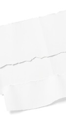 Fototapeta premium Torn White Paper Sheets Isolated on Transparent Background