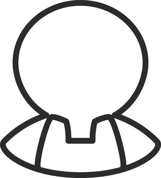 Barista Chef Coffee Maker Kitchen Staff Avatar Outline Icon