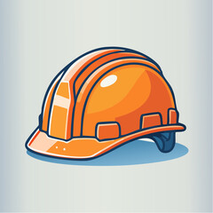 Fototapeta premium Protective Construction Helmet Icon