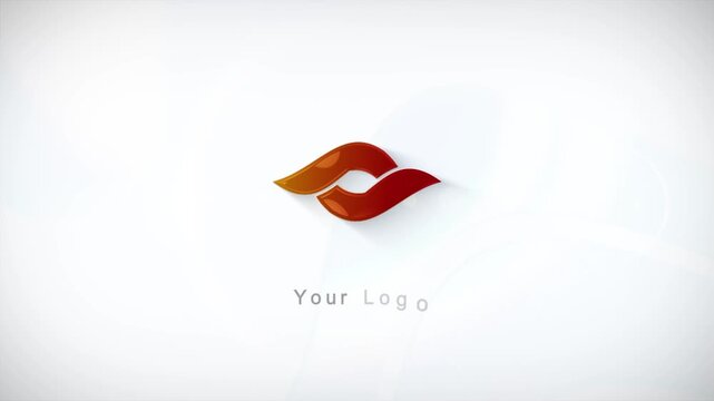 4k ultra HD cinematic 3d stroke clean stylish logo intro animation. 4k ultra HD, logo stings, 3d render, a modern clean logo revealed 