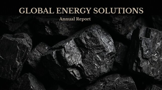 Coal Texture Background for Global Energy Solutions Annual Report