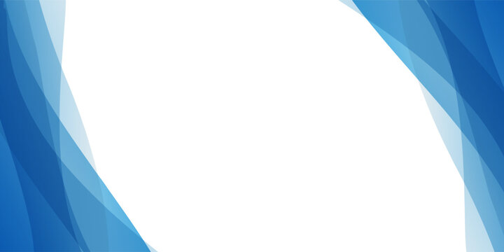 Modern abstract background with translucent blue waves flowing vertically in both sides of the image, leaving clean white space above for text or creative use.