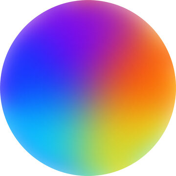 Multicolor circle wheel shape illustration