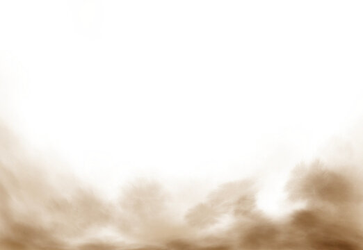 Dust cloud trail floating overlay