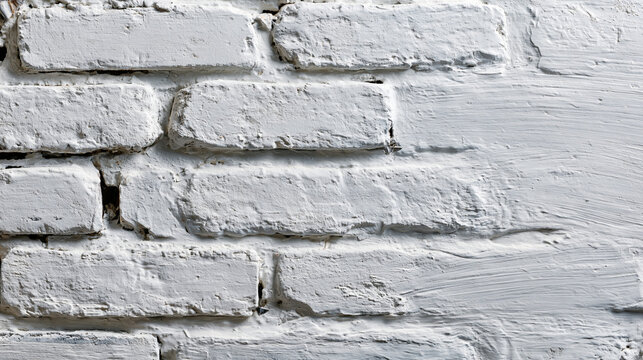 White Brick Wall Texture: Minimalist & Rustic Design for Interior & Exterior Decor