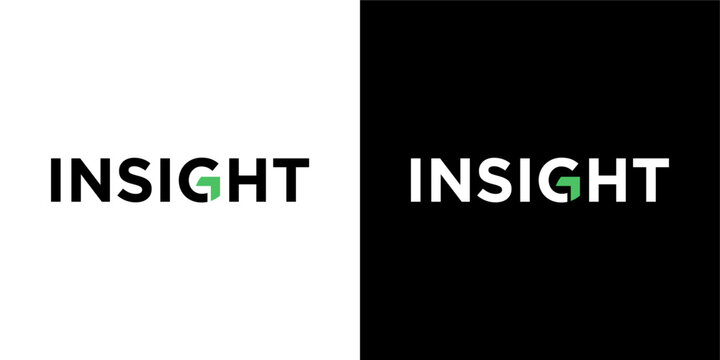 insight word mark logo design inspiration