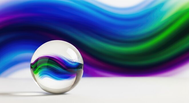 Flowing waves of vibrant blue, deep purple, and emerald green create a smooth abstract background with soft gradients and elegant motion, surface, light, aesthetic