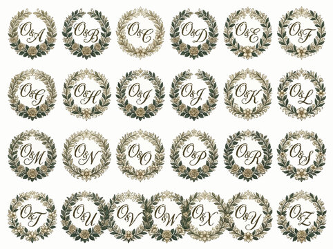 alevidhanu Luxury Wedding Monogram Logo Designs Collection 2023
