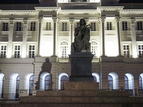 Copernicus monument in Warsaw