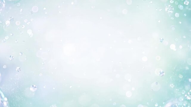 水滴とパステルグリーンの背景動画