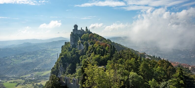 Torre Falesia, Seconda Torre, old watch tower, Monte Titano, San Marino