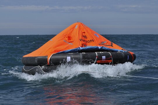 Inflated lifebuoy