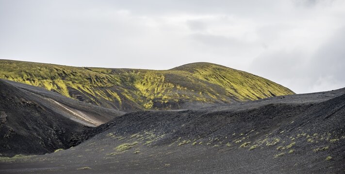 Volcanic landscape, barren landscape, Icelandic highlands, Iceland