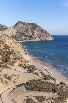 Coast at Paradise Beach, Beach and Turquoise Sea, Kos, Dodecanese, Greece