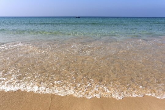 Turquoise sea in Ngapali Beach, Thandwe, Rakhine State, Myanmar