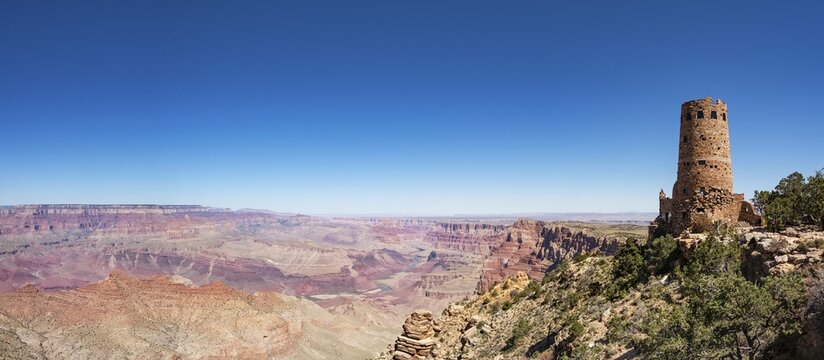 Desert View Watchtower, South Rim, Grand Canyon National Park, Arizona, USA