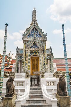 Wat Phra Kaew, Temple of the Emerald Buddha, Royal Palace, Bangkok, Central Thailand, Thailand