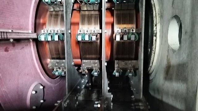 A rotating slip ring induction motor