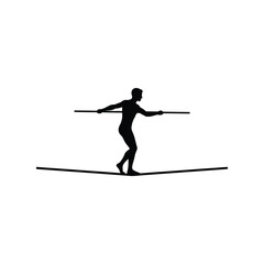 Fototapeta premium Outdoor wheelbarrow tool silhouette vector icon