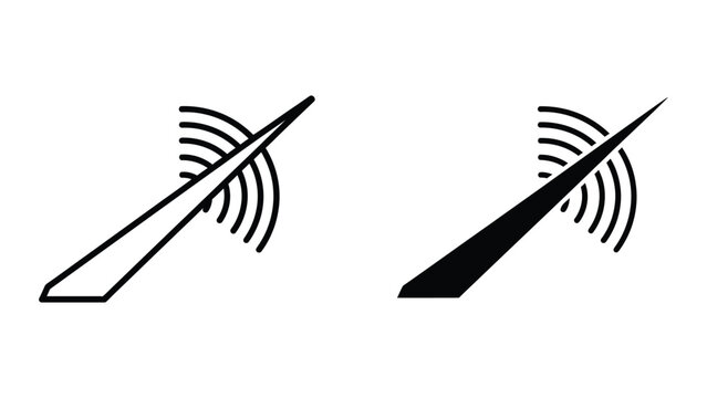 Wireless signal interference with antenna icons