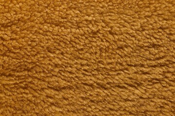 Mustard yellow sherpa fleece texture soft fluffy faux fur background © Fajri Mulia Hidayat