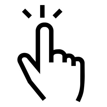 Hand Clicking Finger Icon