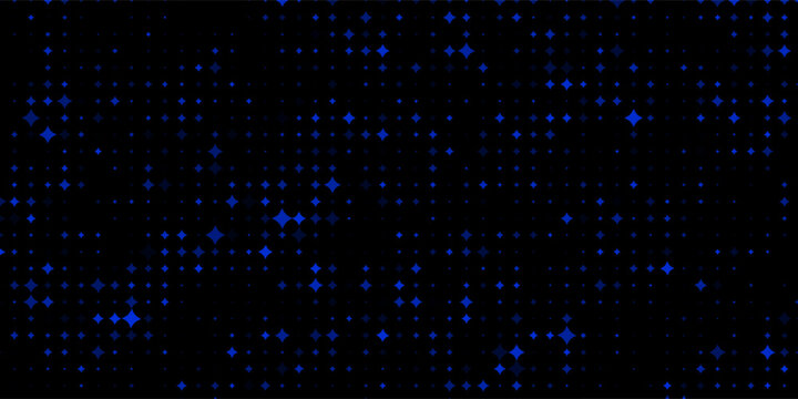 Led screen light background texture with pixel pattern. Digital tv display wall panel in blue, pink and purple gradient. Abstract bright television videowall grid vector design template with circle.
