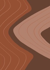 Abstract image for printing. Picture for modern interiors. The picture is painted by hand on a tablet. © neurostructure
