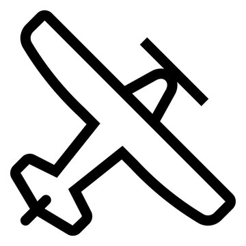 Monoplane Airplane Icon