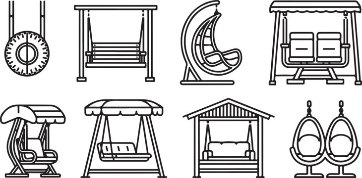 Vintage black and white line drawing of old sewing machines and spools Vector