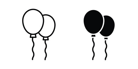 Balloons icon graphic set. Vector icons © Rubina