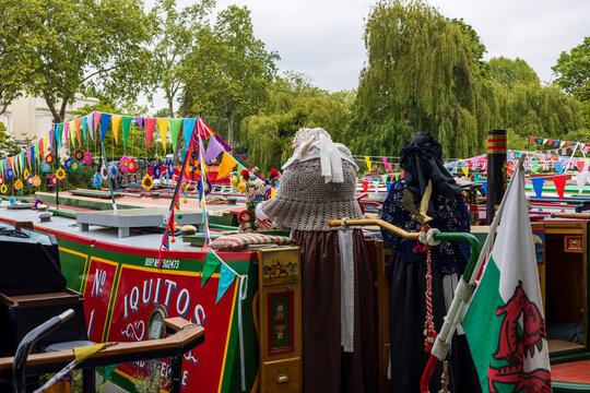 London, United Kingdom - 05.04.2026:  IWA Canalway Cavalcade is a vibrant canal festival in the heart of London&rsquo;s waterways celebrating the best of life on the waterways and its community.