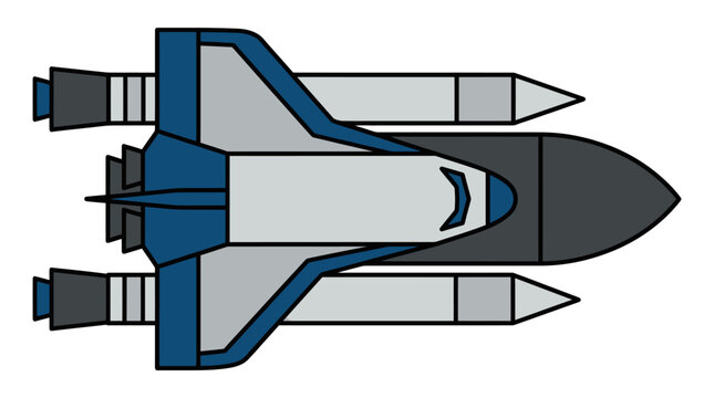 Space Shuttle Vector Illustration