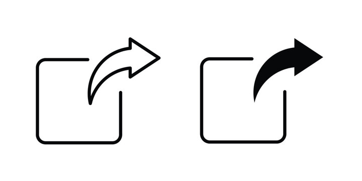 Export icon graphic set. Vector icons
