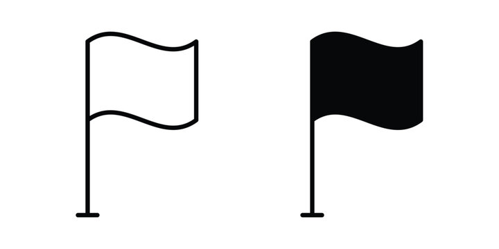 Flag icon graphic set. Vector icons