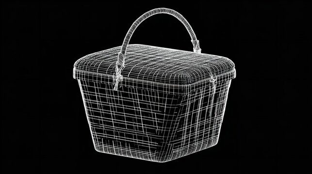 empty wicker basket