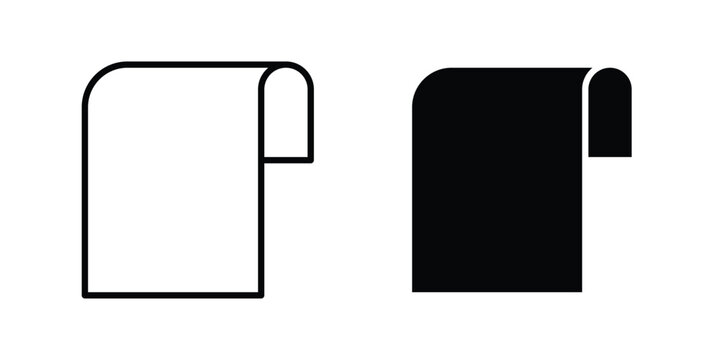 Scroll icon graphic set. Vector icons