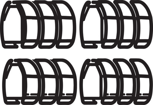 Black and white geometric abstract background pattern Vector