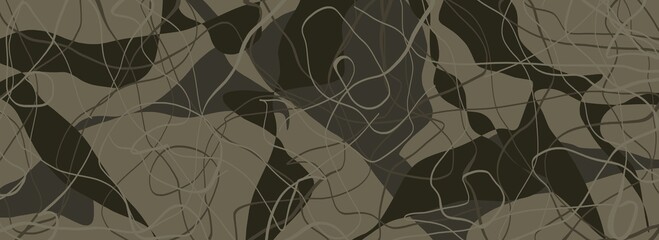 Abstract image for printing. Picture for modern interiors. The picture is painted by hand on a tablet. © neurostructure