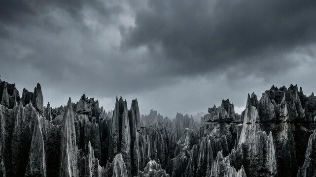 Madagascar tsingy stone forest limestone