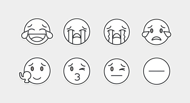 Emoji faces collection