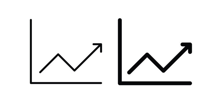 Chat arrow grow icon graphic element for project and web designs