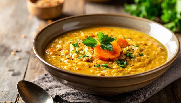 Klassische Linsensuppe Bowl