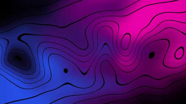Abstract colorful liquid waves in motion background effect.
